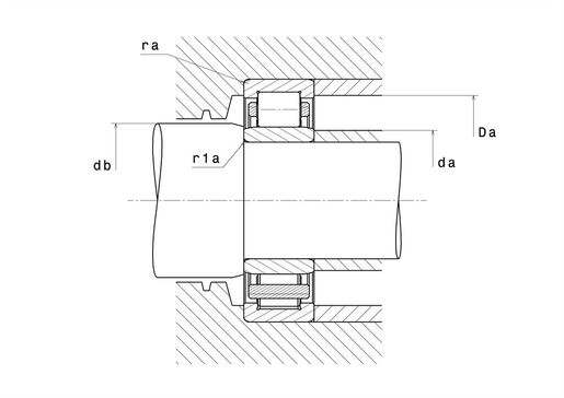 Однорядный цилиндрический роликоподшипник SNR NU.224.E.G15.C3