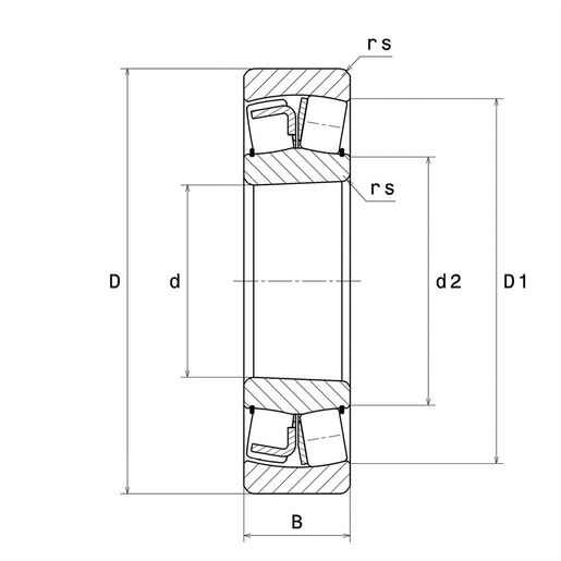 Сферический роликоподшипник SNR 21305VKC3